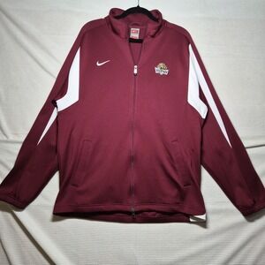 Nike IUPUI Jaguars Full Zip Track Jacket Mens Large Maroon NikeFIT Dry